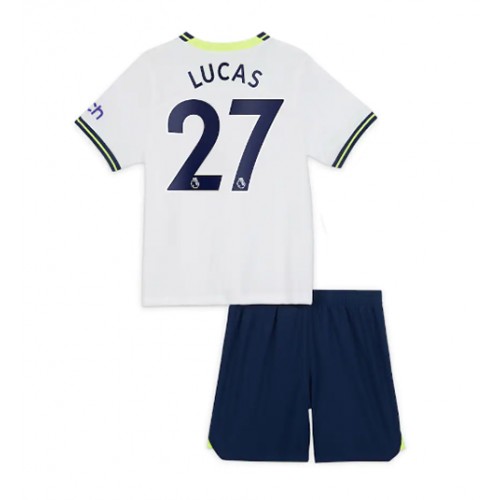 Fotbalové Dres Tottenham Hotspur Lucas Moura #27 Dětské Domácí 2022-23 Krátký Rukáv (+ trenýrky)